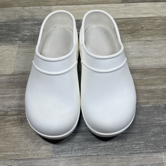 Crocs Neria Clogs Women’s Size 7 White Slip-Resistant Work Shoes 11773 - Picture 3 of 8